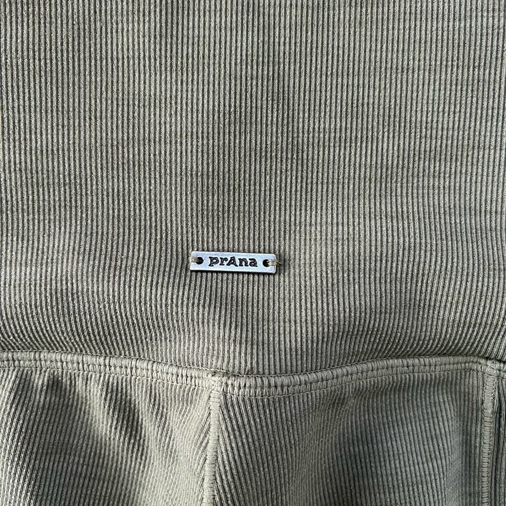 Prana Olive Green Women’s High-Waist Ribbed Leggings - Picture 2 of 7